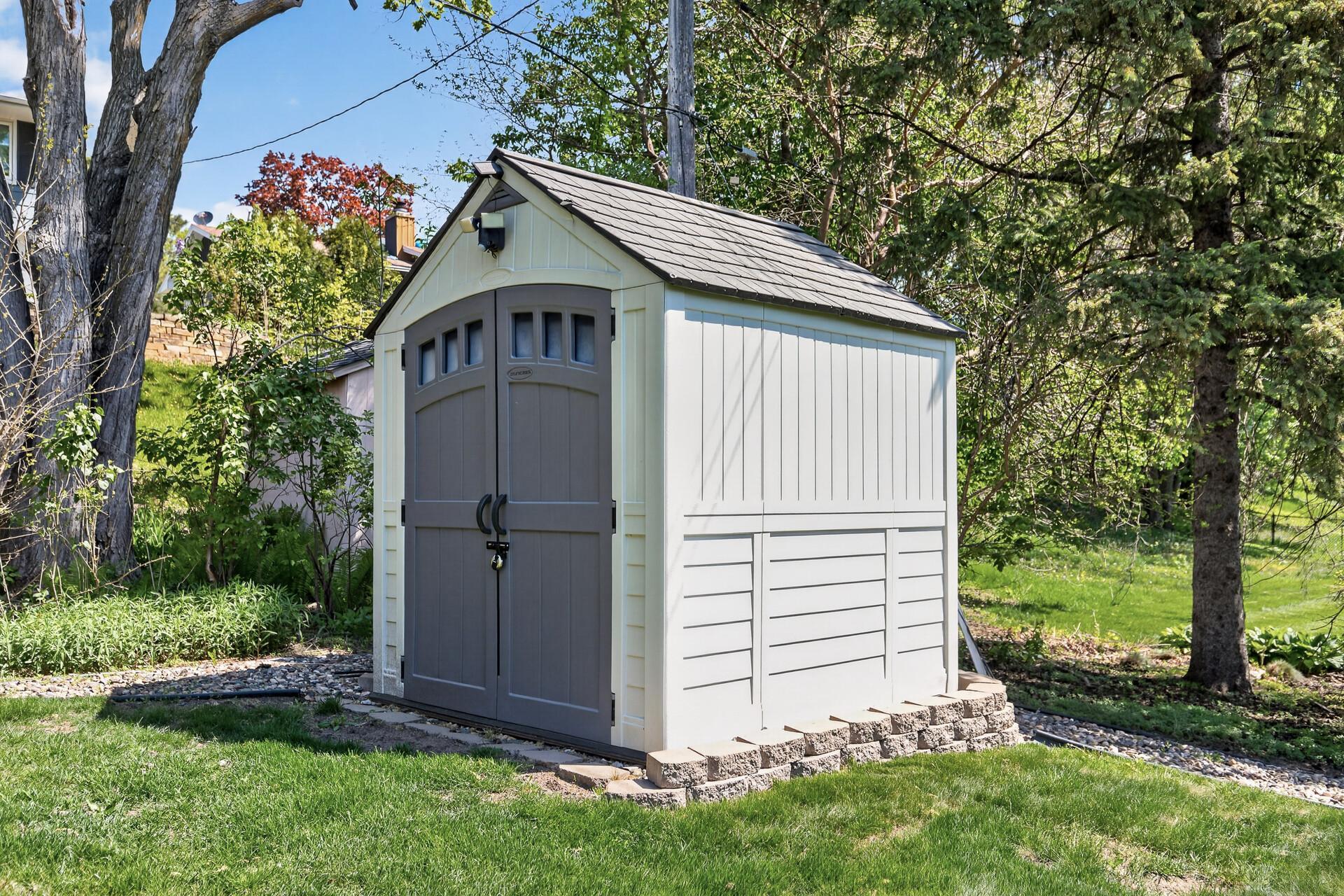Storage Shed for all your lawn care equipment