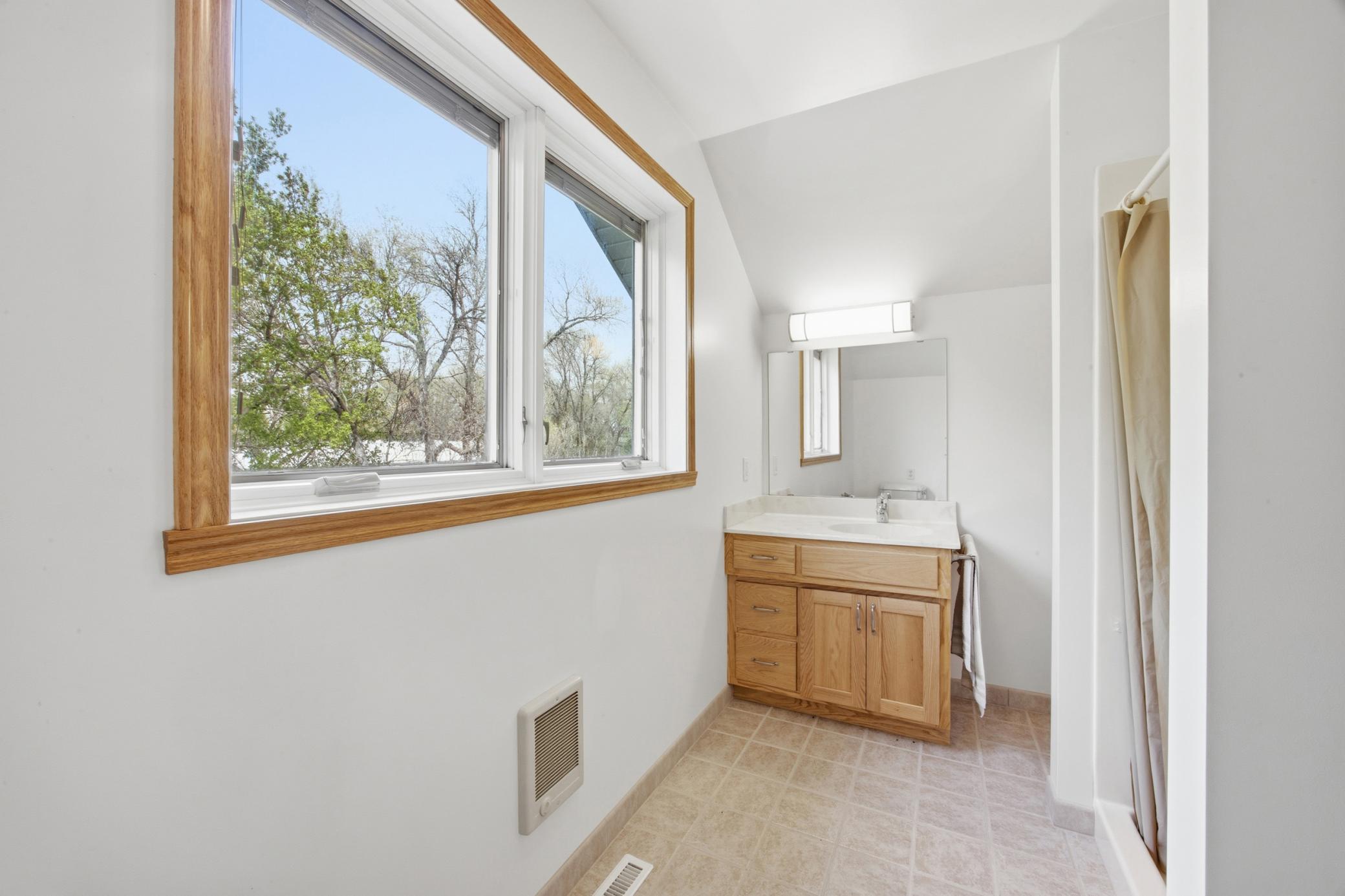 Bathroom off the bonus room