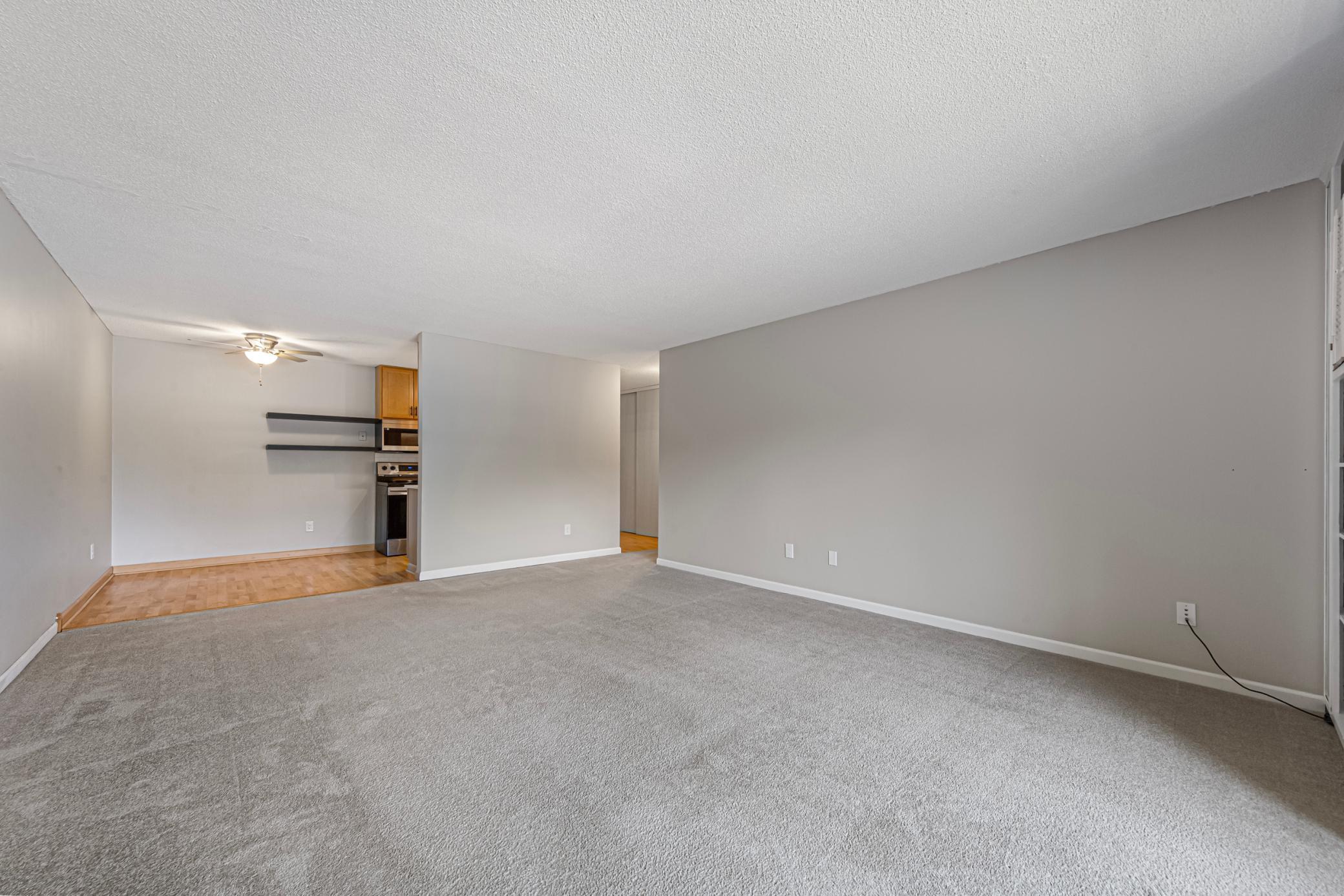 Main living room - dining area view