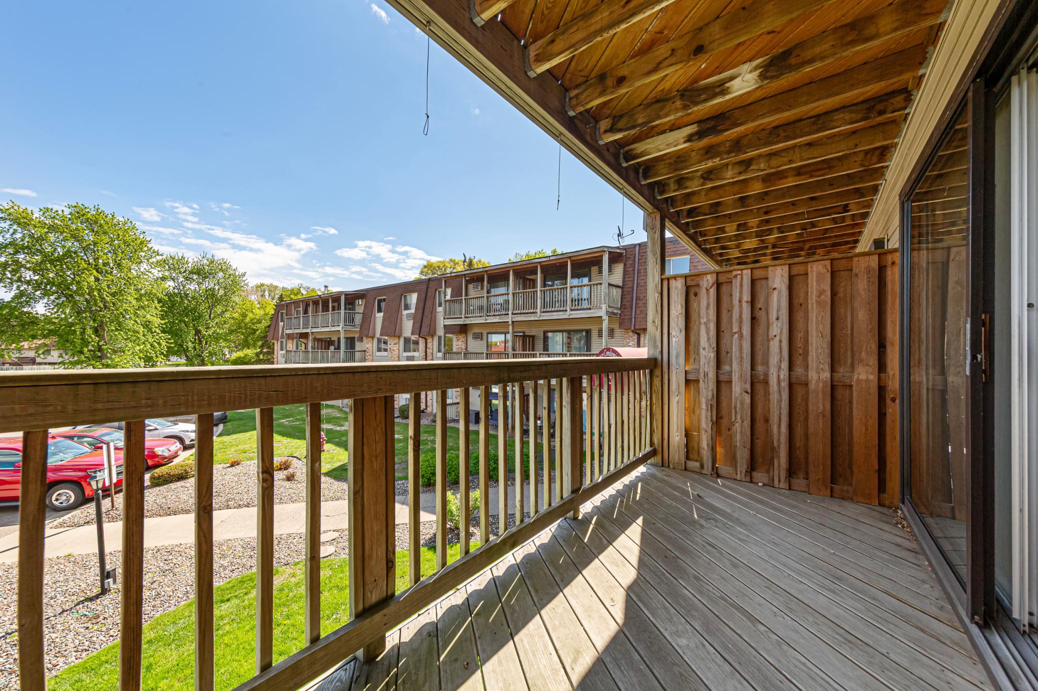 Private covered deck