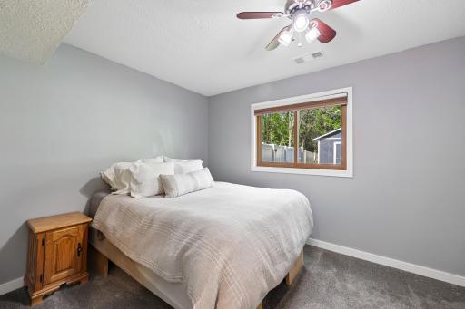 #3 Bedroom located in the privacy of the downstairs that comes with a walk-in closet