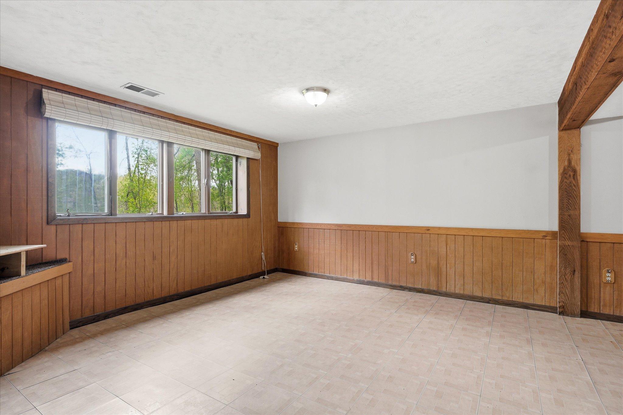 Plenty of room in the family room for furniture placement and gatherings!