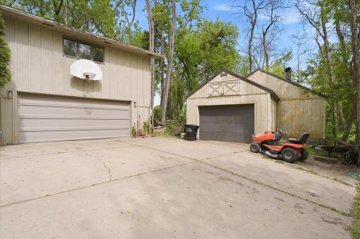 The 34 x 23 detached garage/shop is perfect for storage and a workshop.