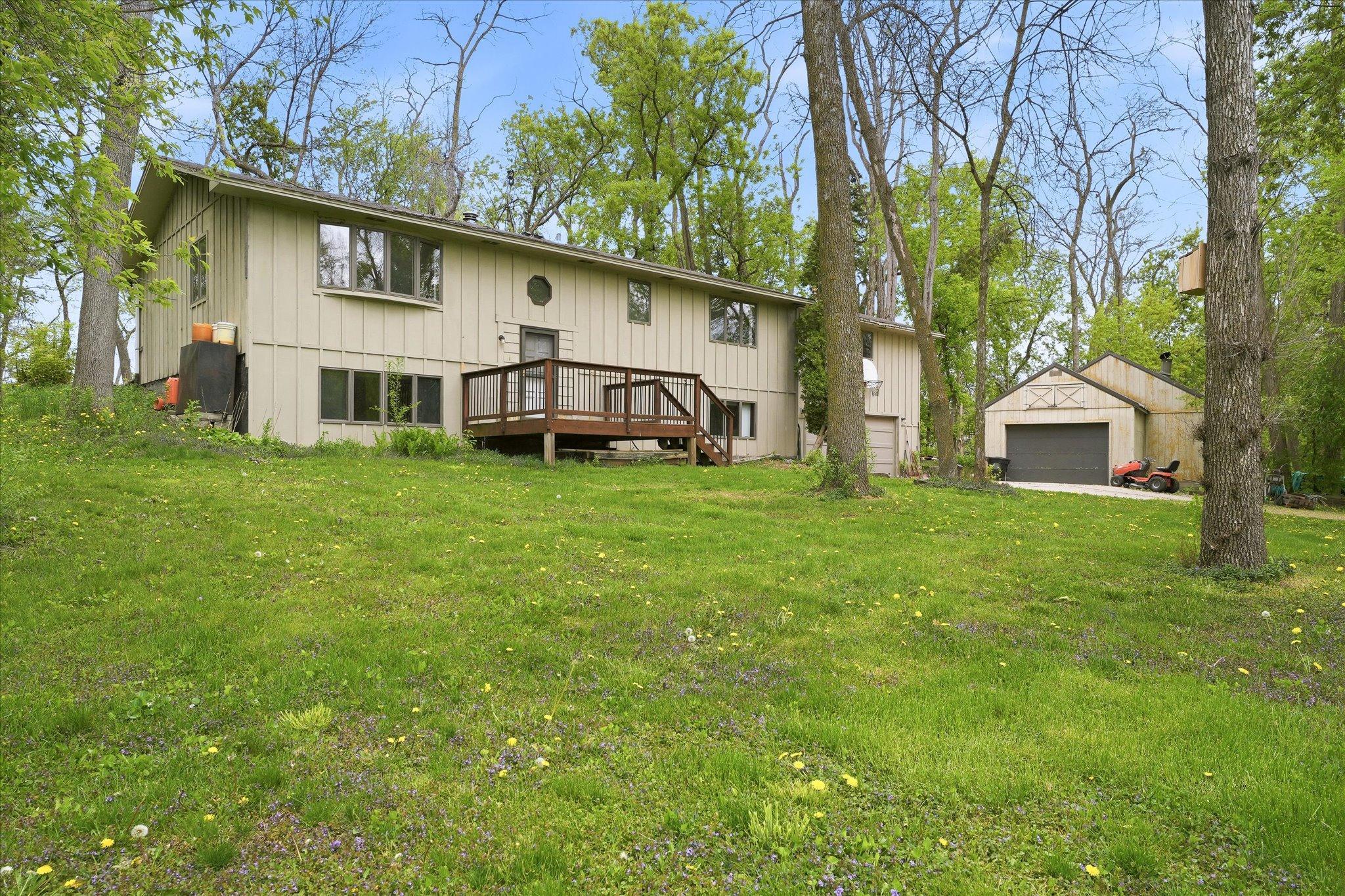 3.58 acres of serene privacy can all be yours. 34 x 23 detached garage has been used as a workshop so is ideal for working on cars, projects and hobbies!