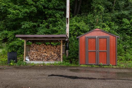 Storage shed, wood is separate but may be negotiable