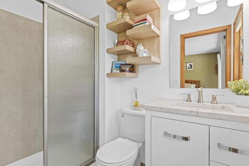 Recently removeled- private owner's suite bathroom.
