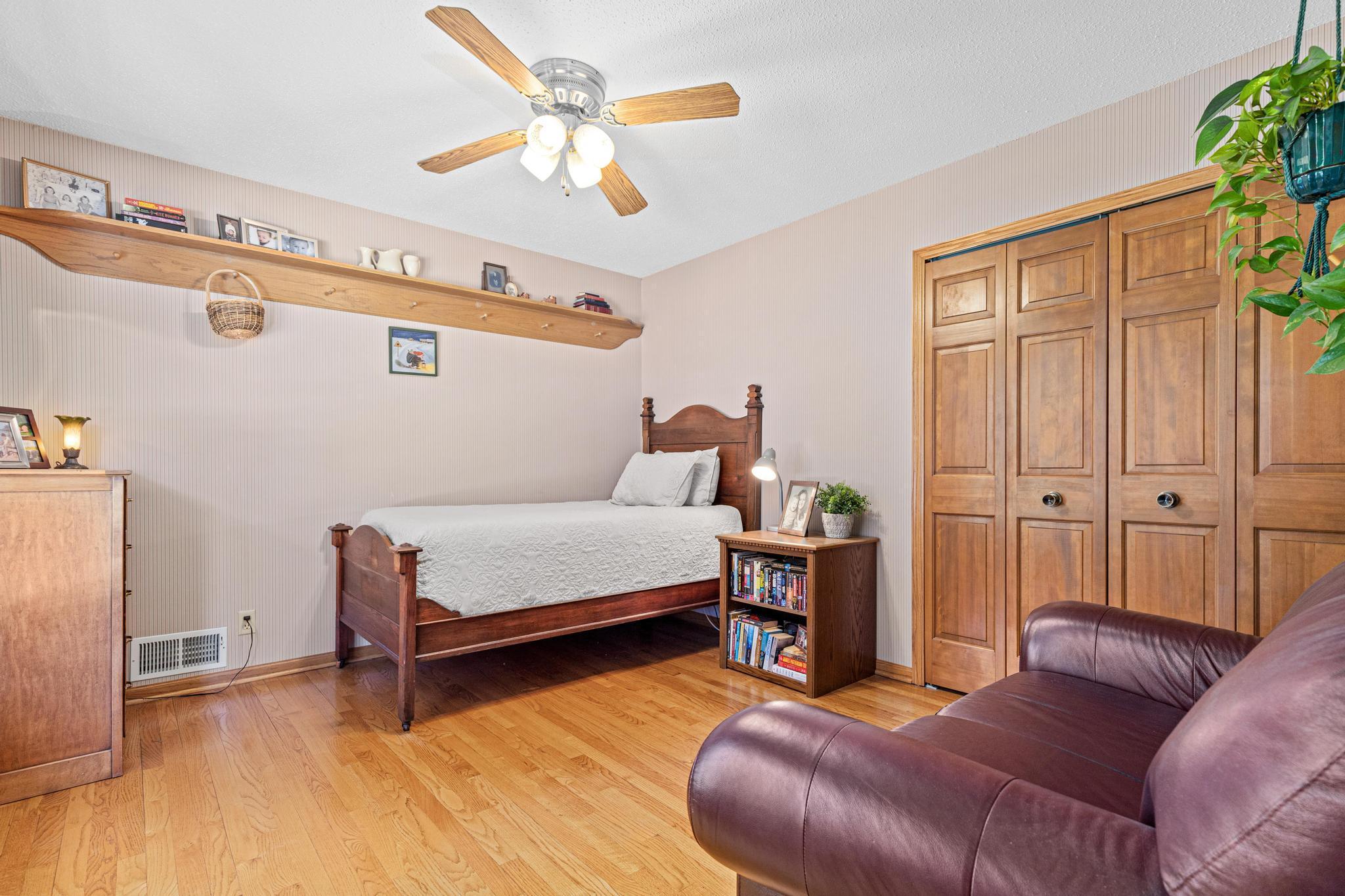 Spacious secondary bedrooms with large windows and great closet space.
