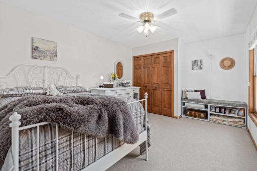 Incredible bedroom overlooking the front yard- abundant natural light and great nook for reading.
