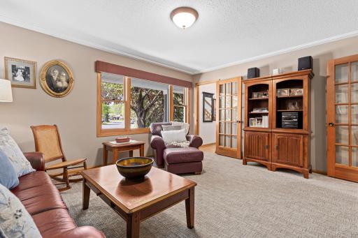 Main floor den/family room or office- oversized space can accommodate many different options.