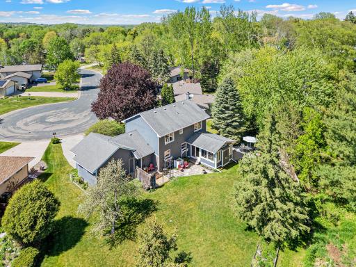 Great cul-de-sac location and an incredible backyard.