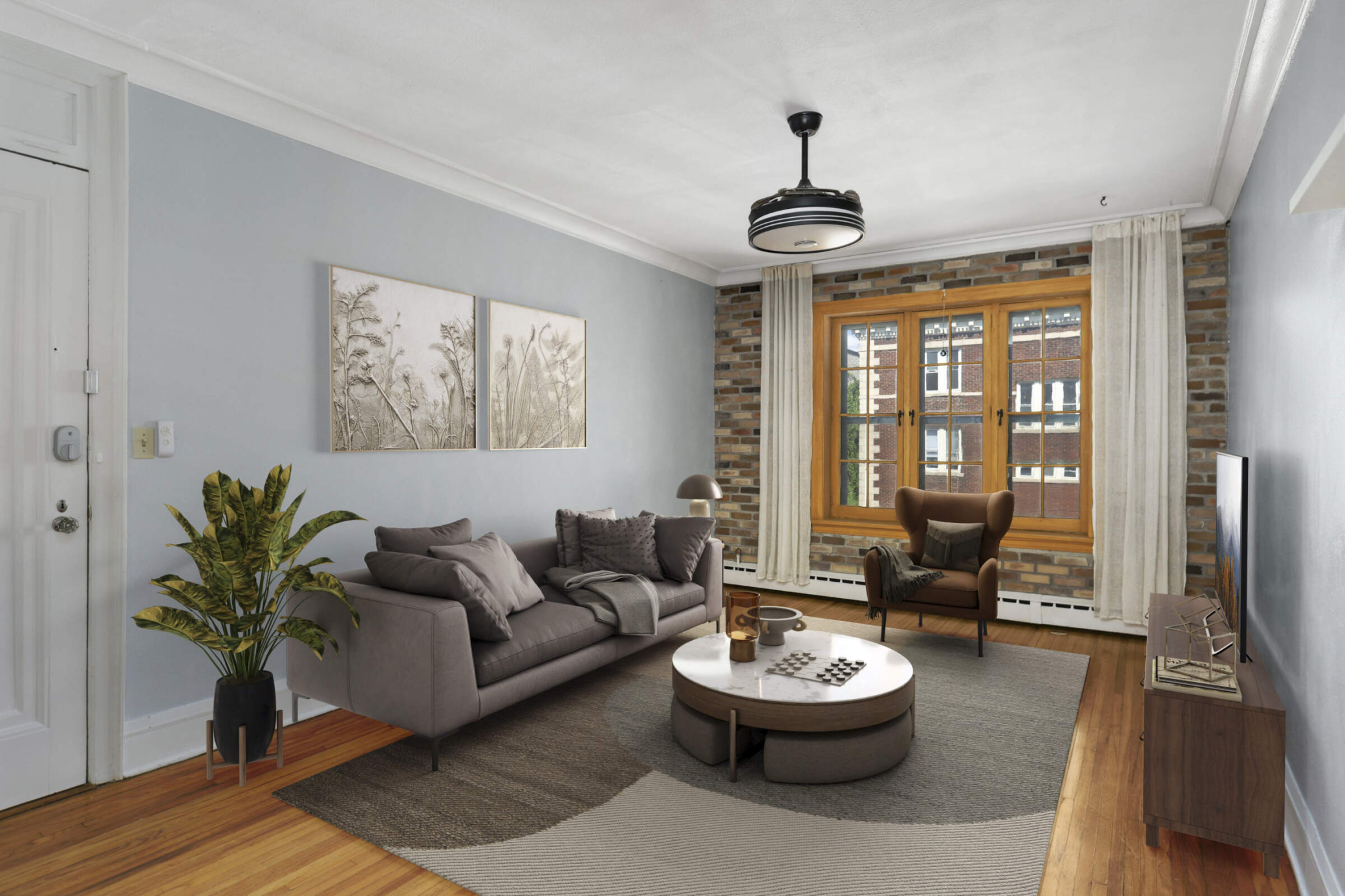 Living Room - virtually staged