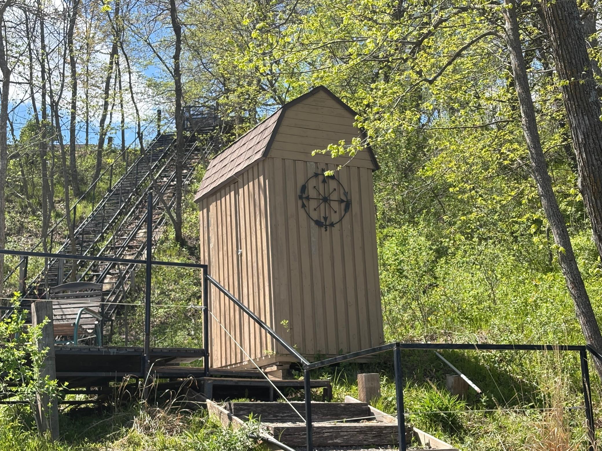 Storage Shed by the water