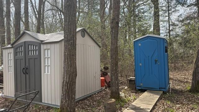 Outhouse-stays with the property