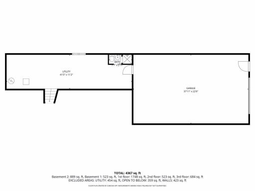 Lower basement and access to spancrete garage.