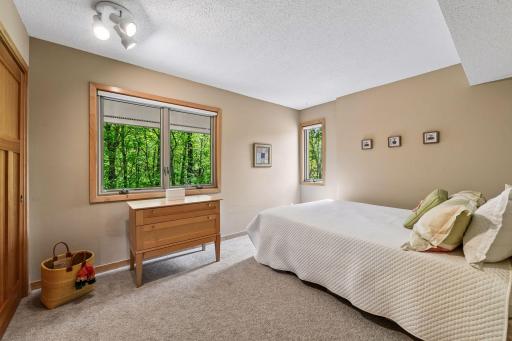 More fabulous views of back yard from third bedroom on same level (queen bed).