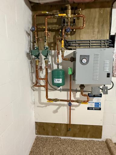 Wirsbo boiler for four season porch in-floor heat.