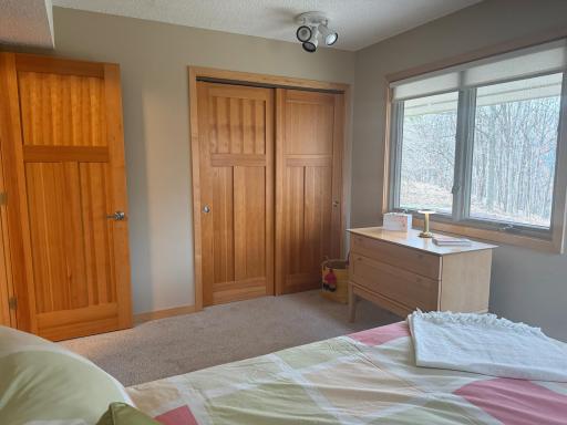 Third bedroom w double closet and dividers.