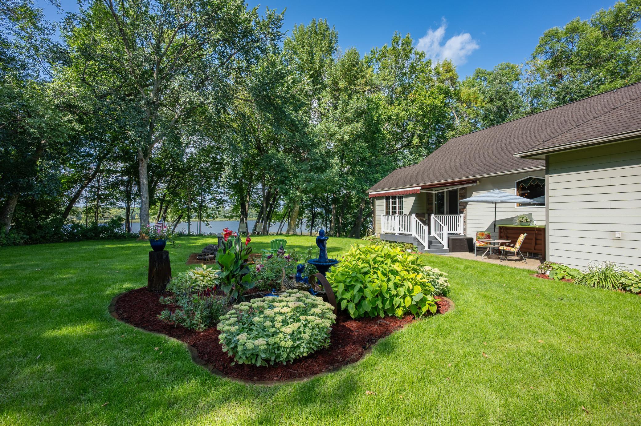 Extensive landscaping and in-ground sprinkler system