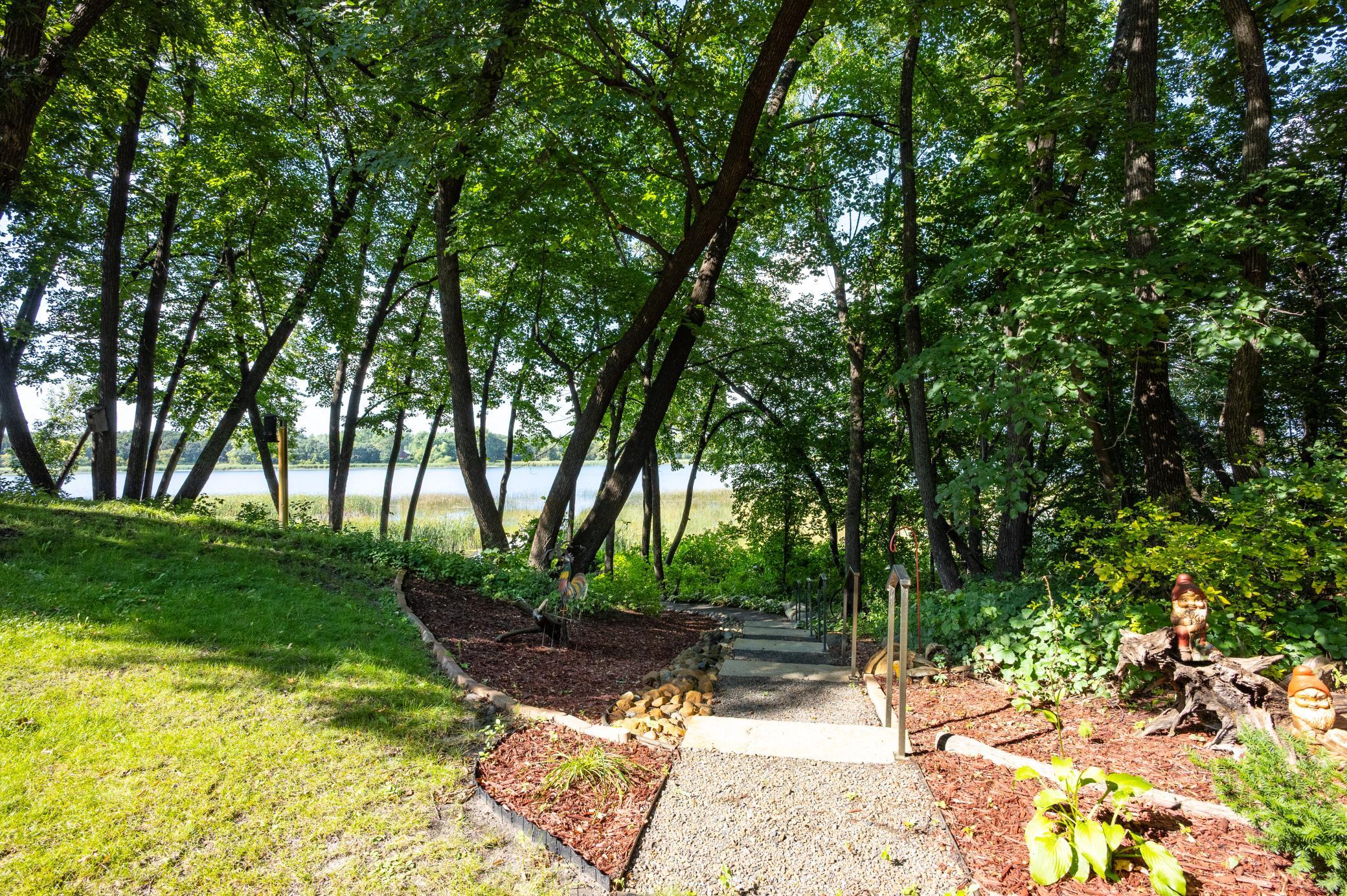 Great steps to the lake