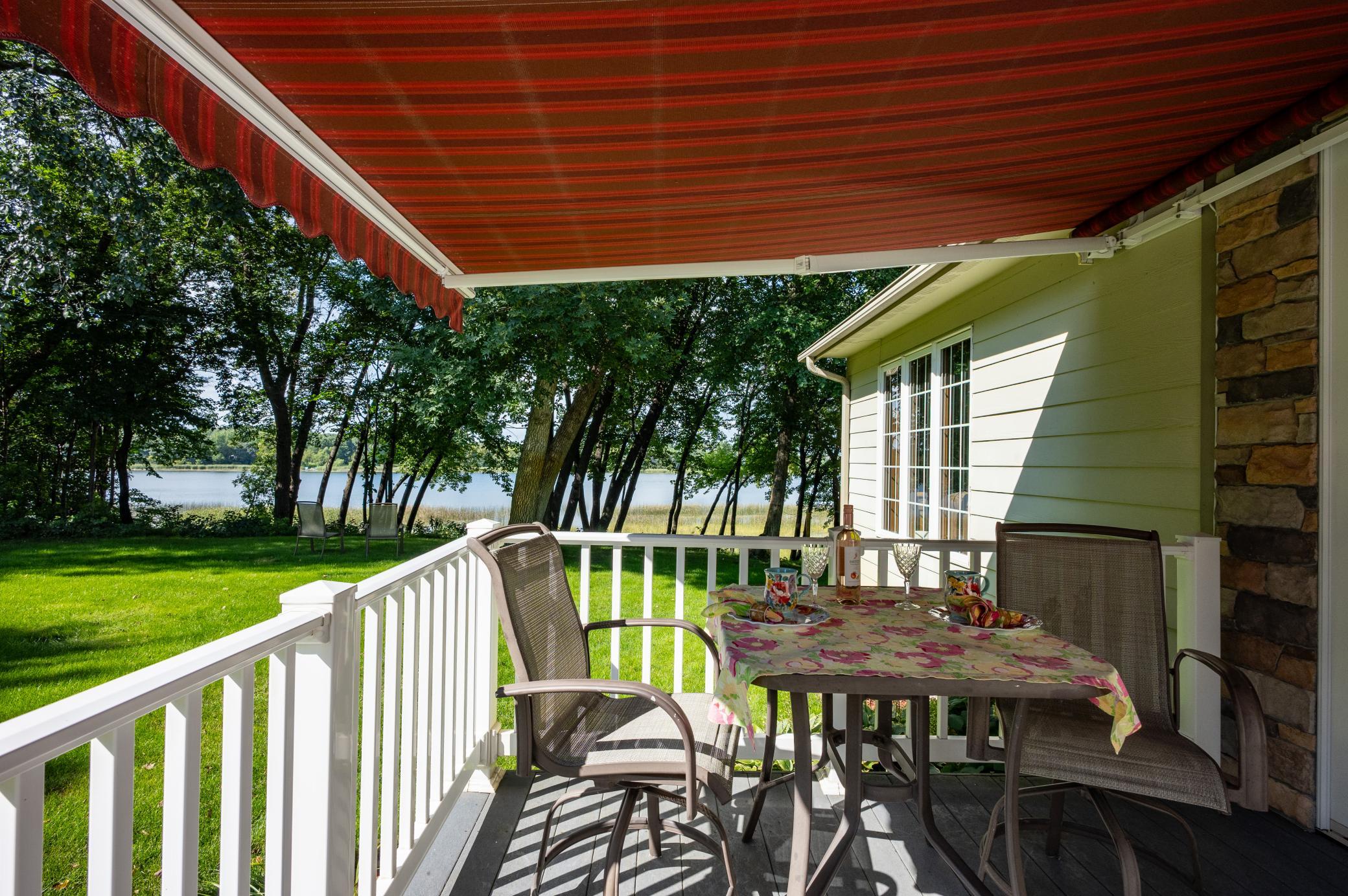 Enjoy the lake view from your deck