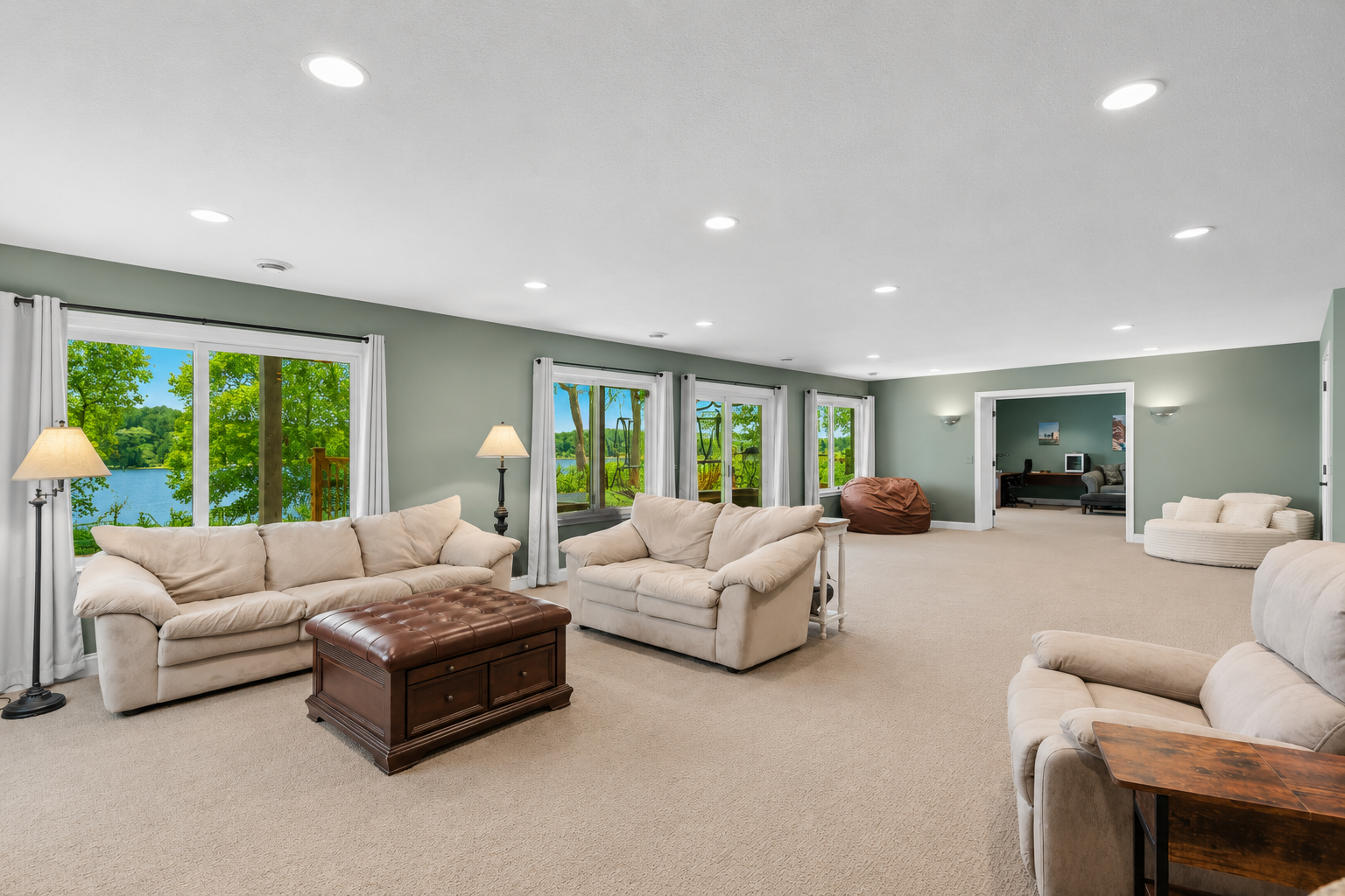 Lower level family room