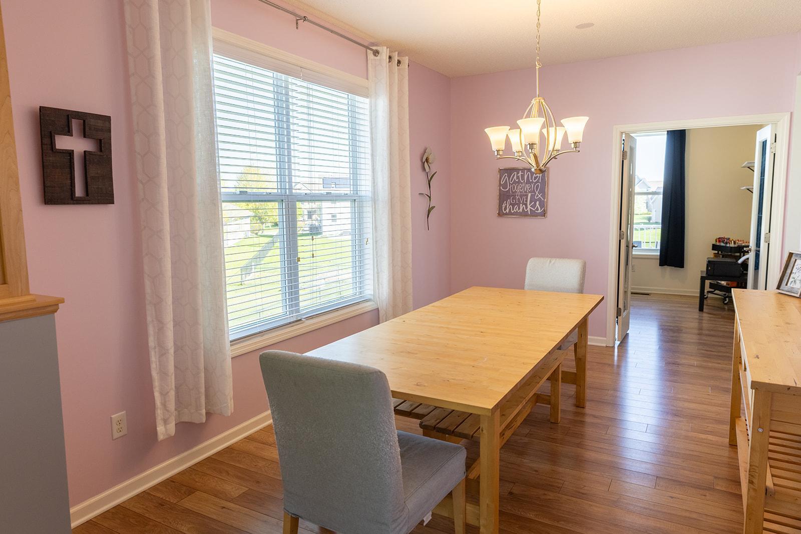View from Dining room to main level office.