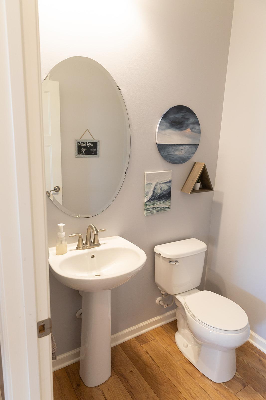 Main floor powder room.