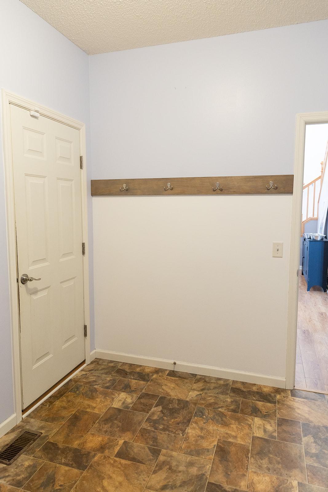 Door to garage from mudroom.