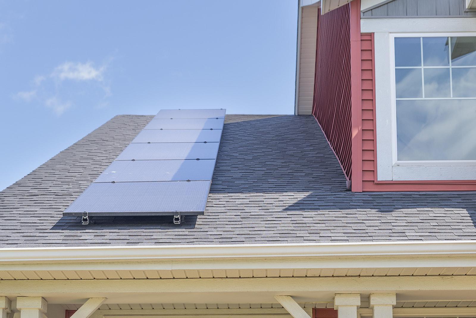 Roof and solar panels installed in 2025.