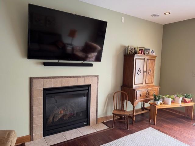 Fireplace in LL Family Room