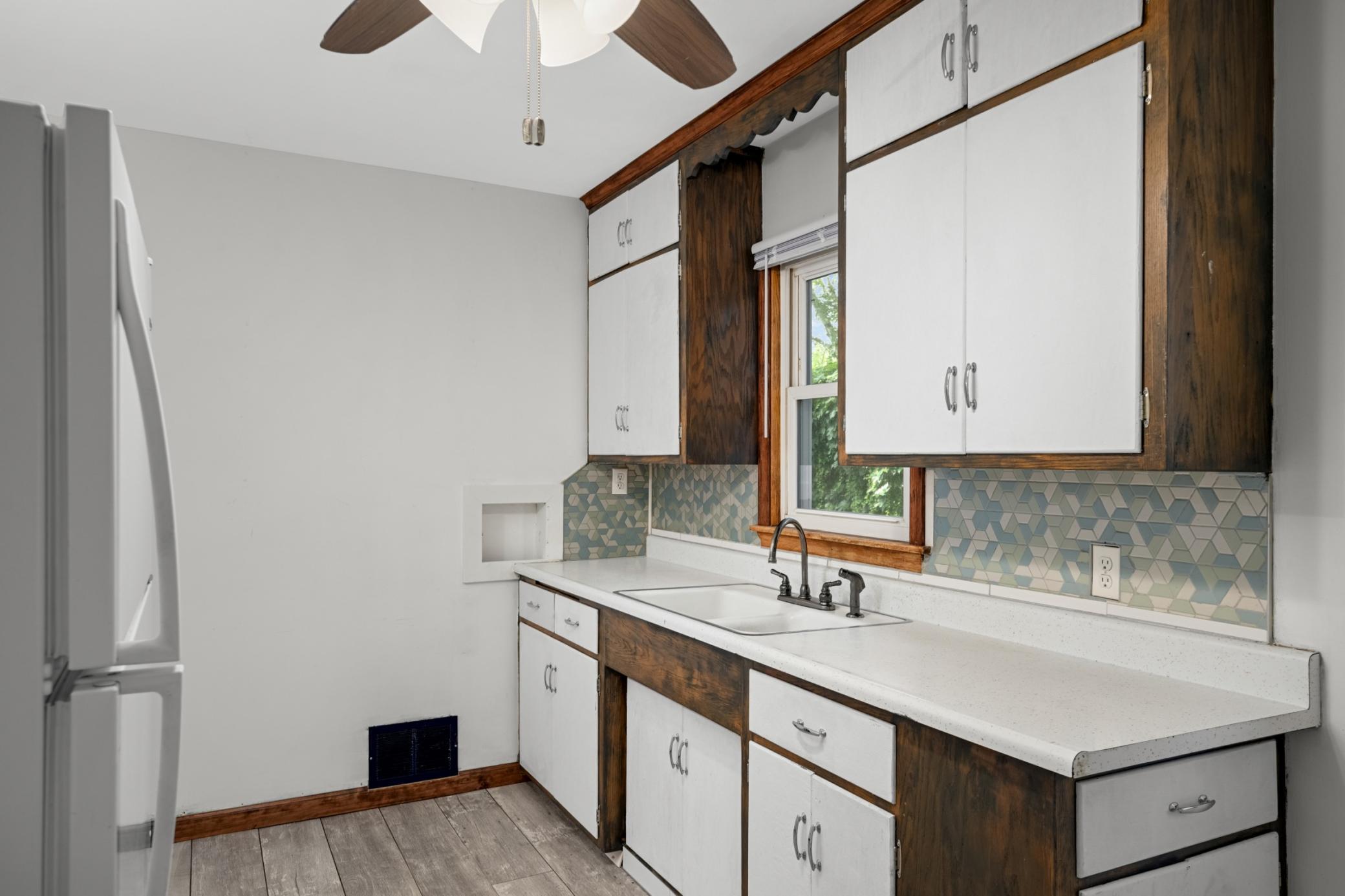 Original hardwood cabinetry