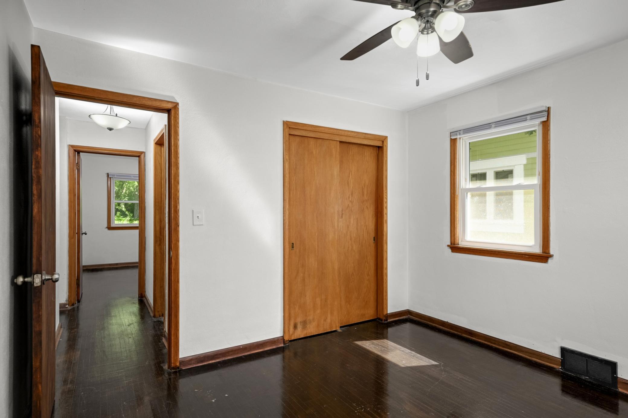 Ample closet space