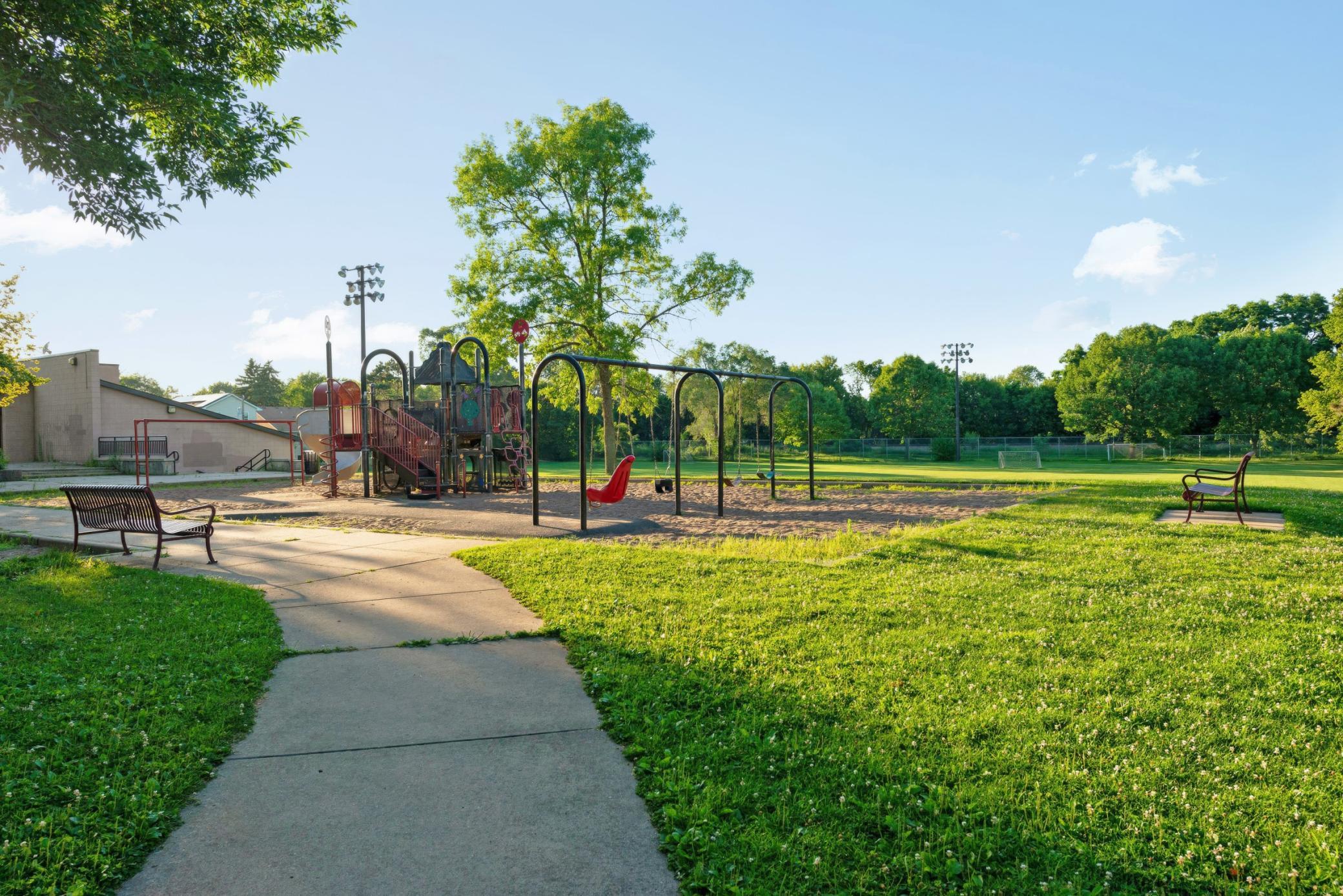 Enjoy nearby parks and playground