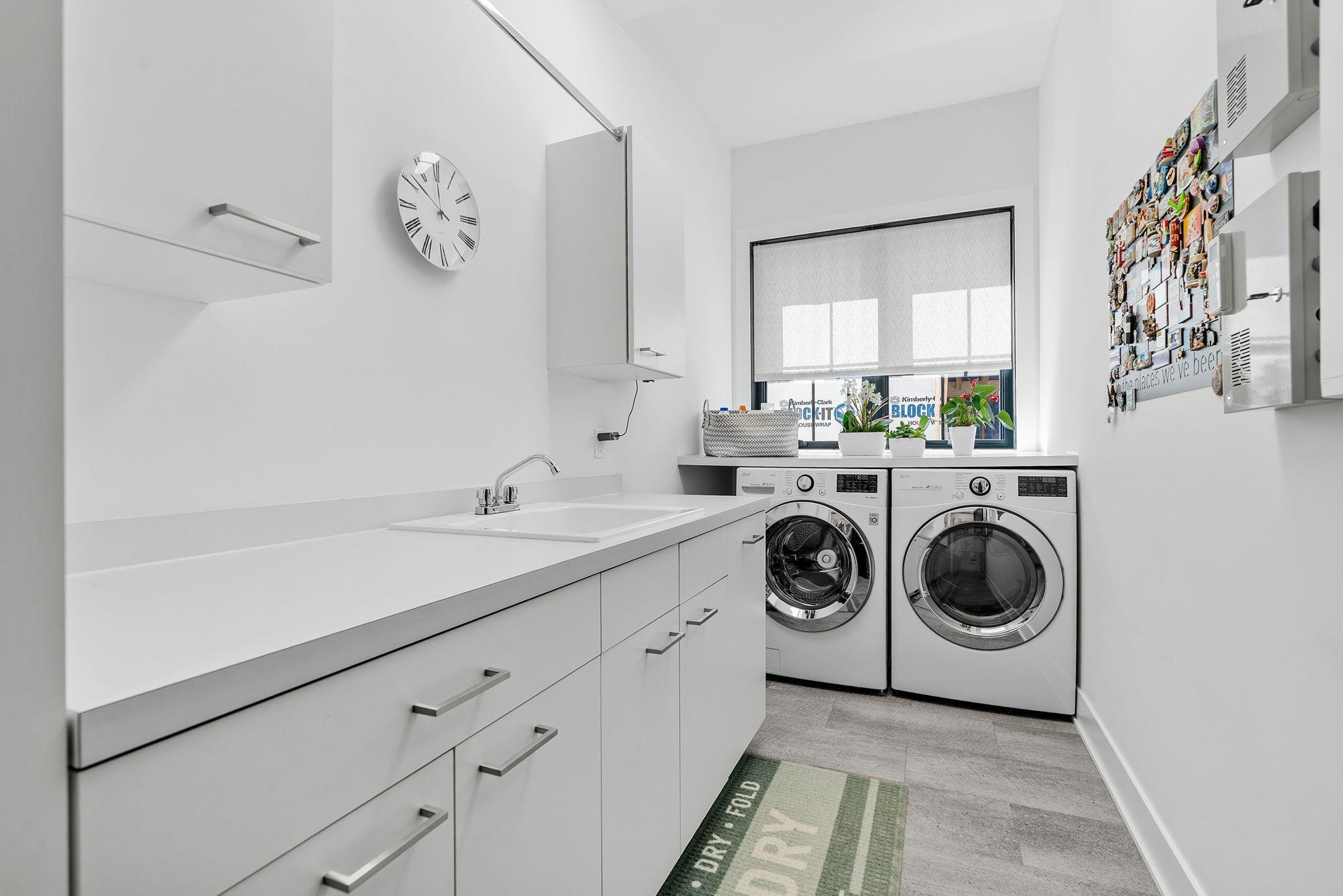 Main-floor laundry room
