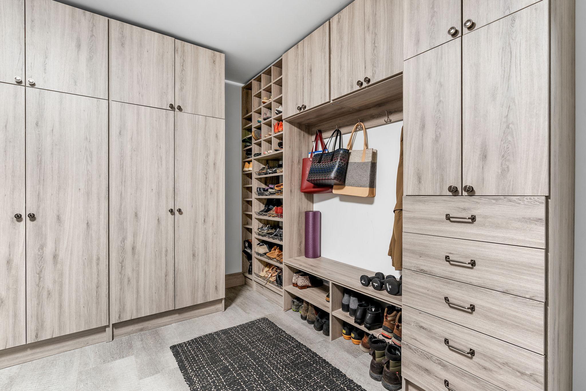 Custom cabinetry and additional storage