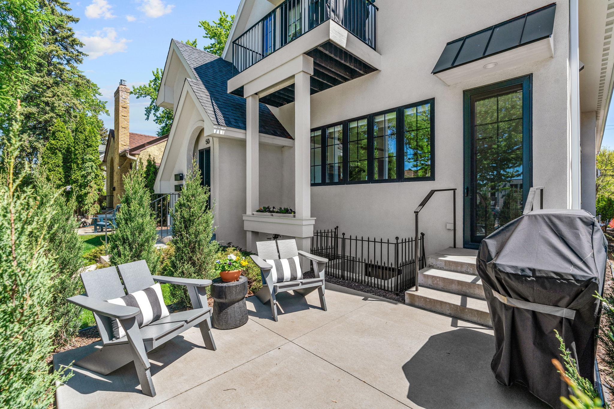 Private patio off the kitchen