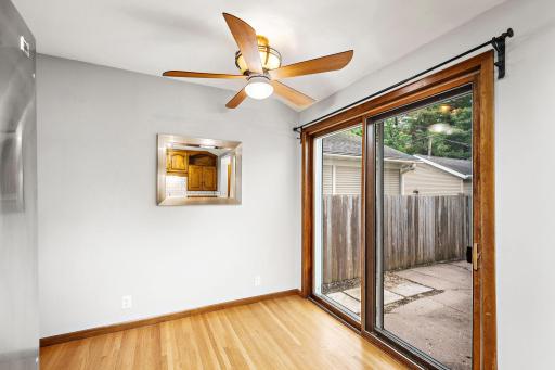 Move the meal, coffee or the party on to the private patio!
