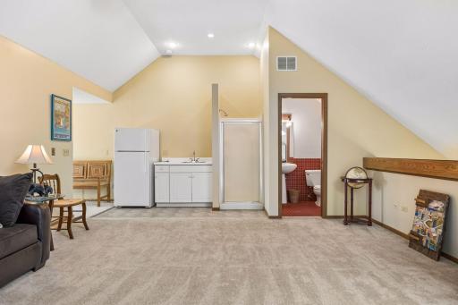 Three Quarter Bath & Kitchenette in Loft