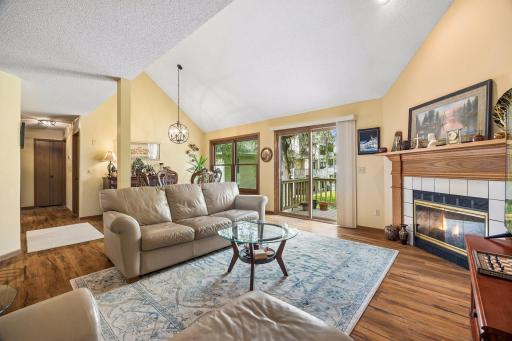 Living Room, Patio Door to Deck