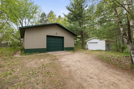 32x48 pole shed and 14x24 detached garage