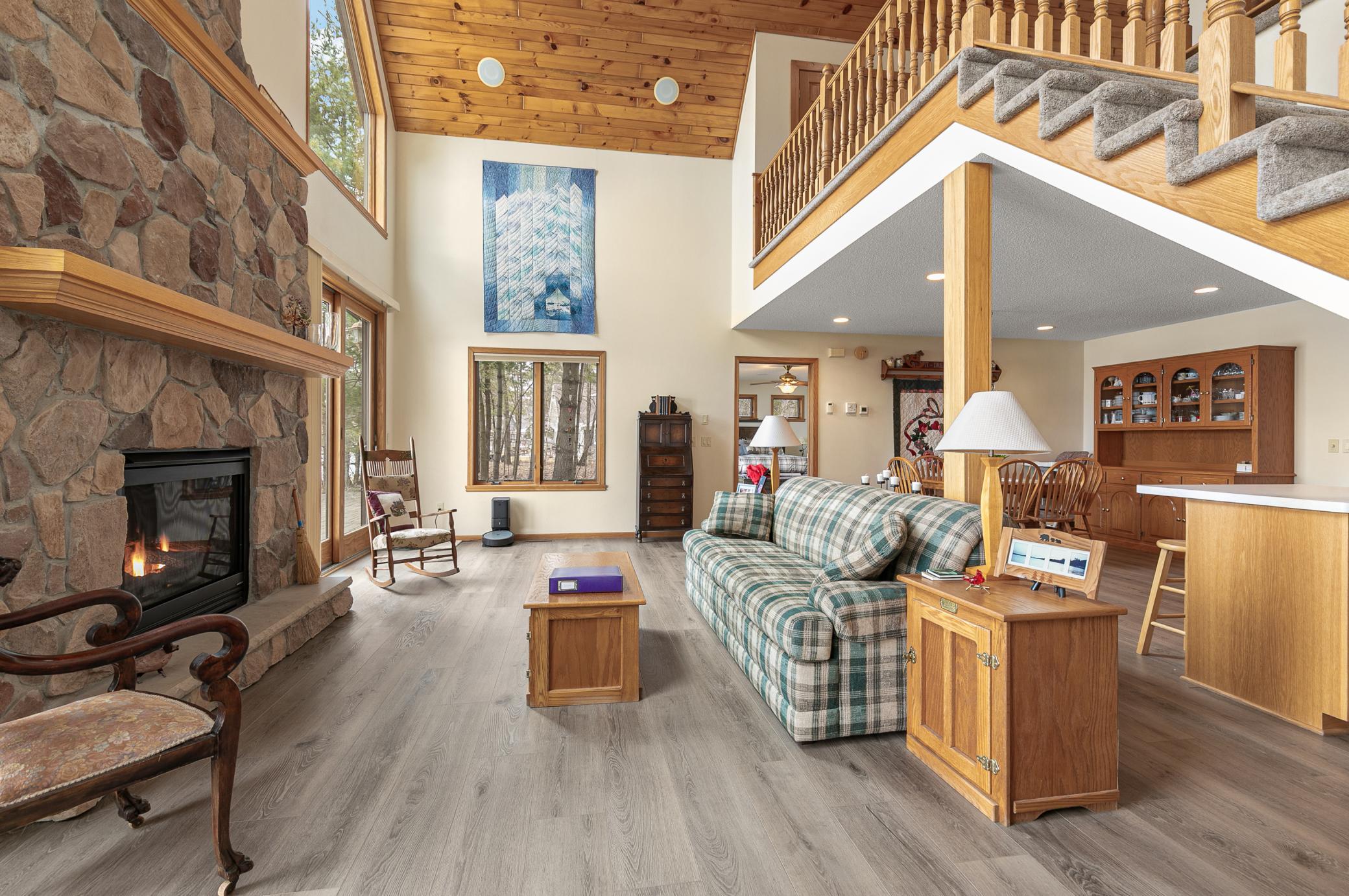 Stairs to the loft, 2 bedrooms, and full bath