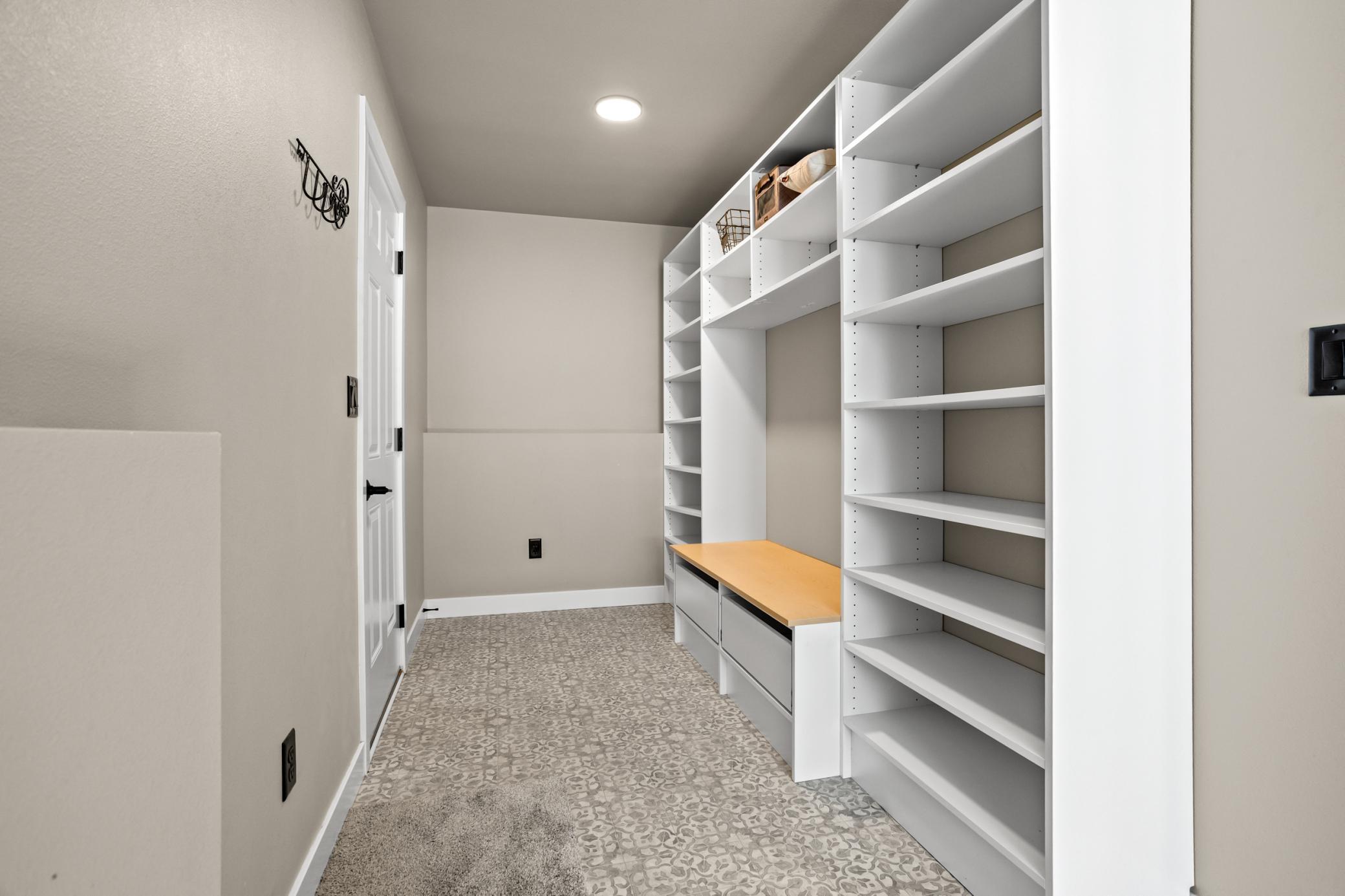 rear entry with storage