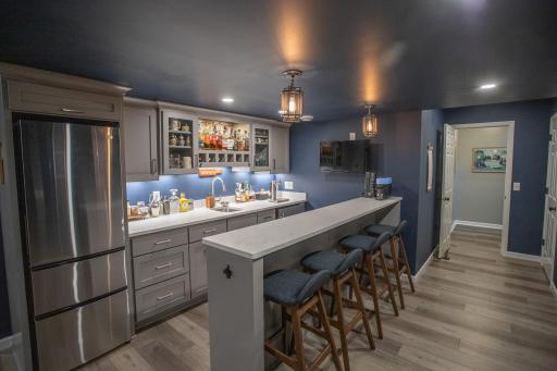 Beautiful custom wet bar perfect for entertaining