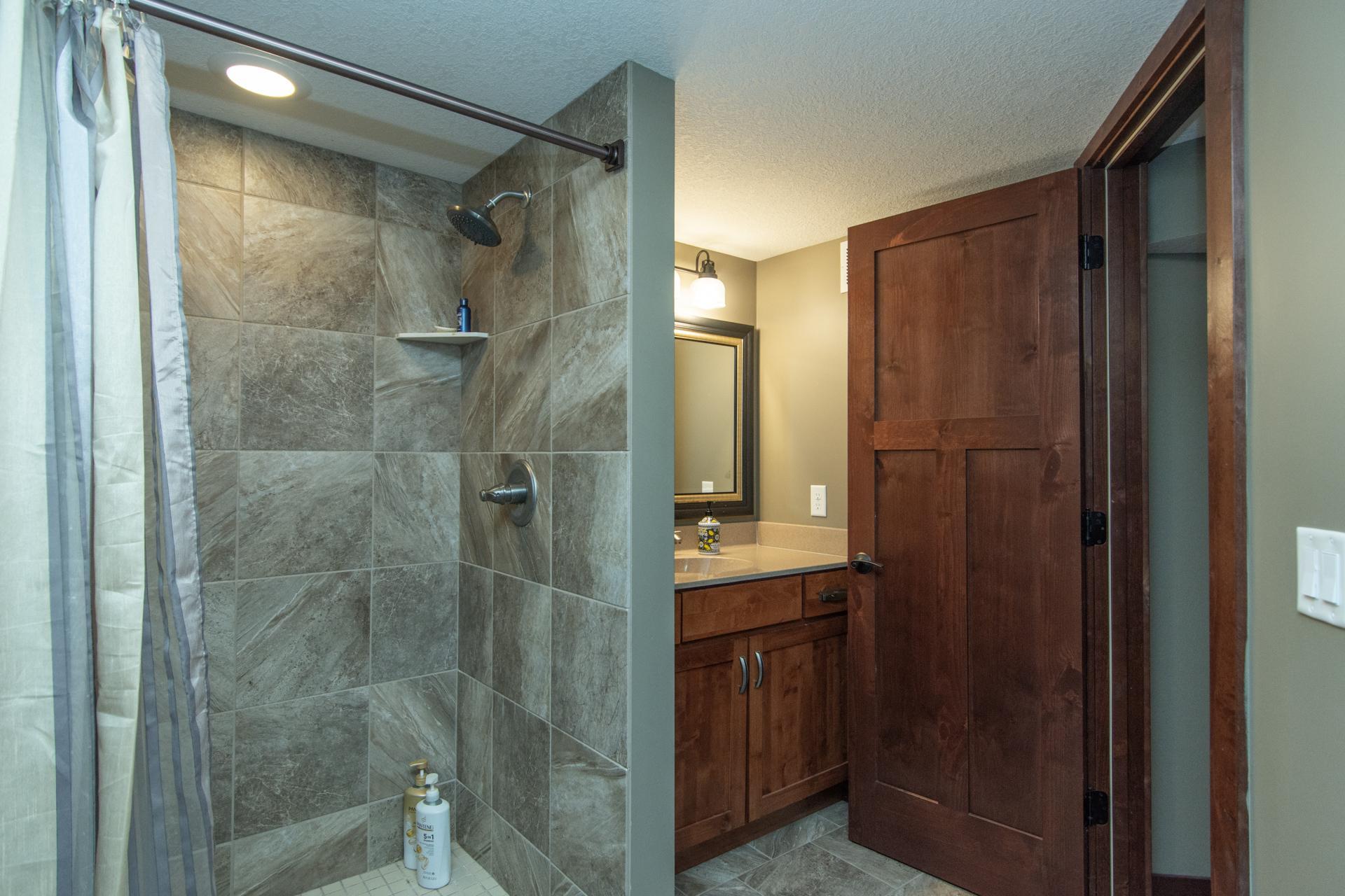 Basement bathroom