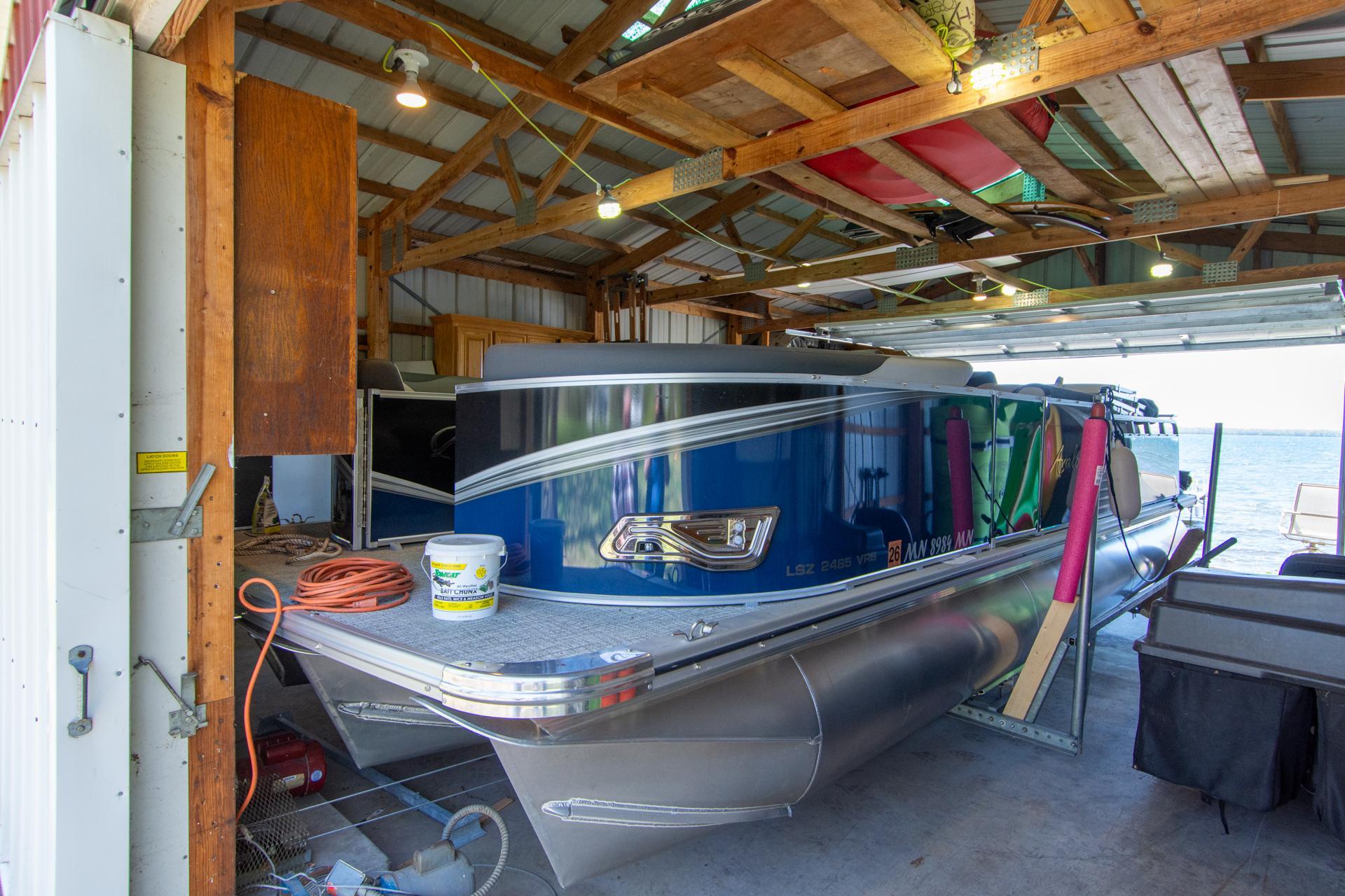 In the boat house