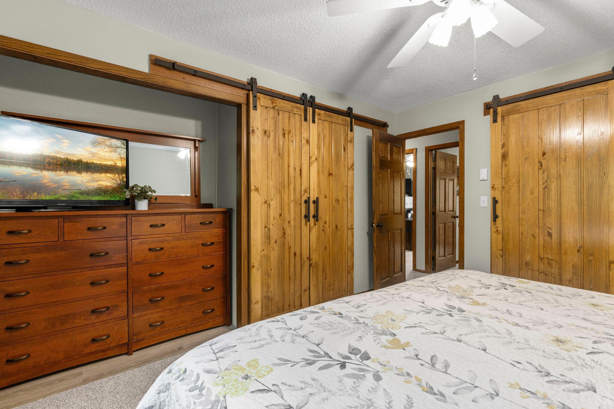 New closets made w/barn doors