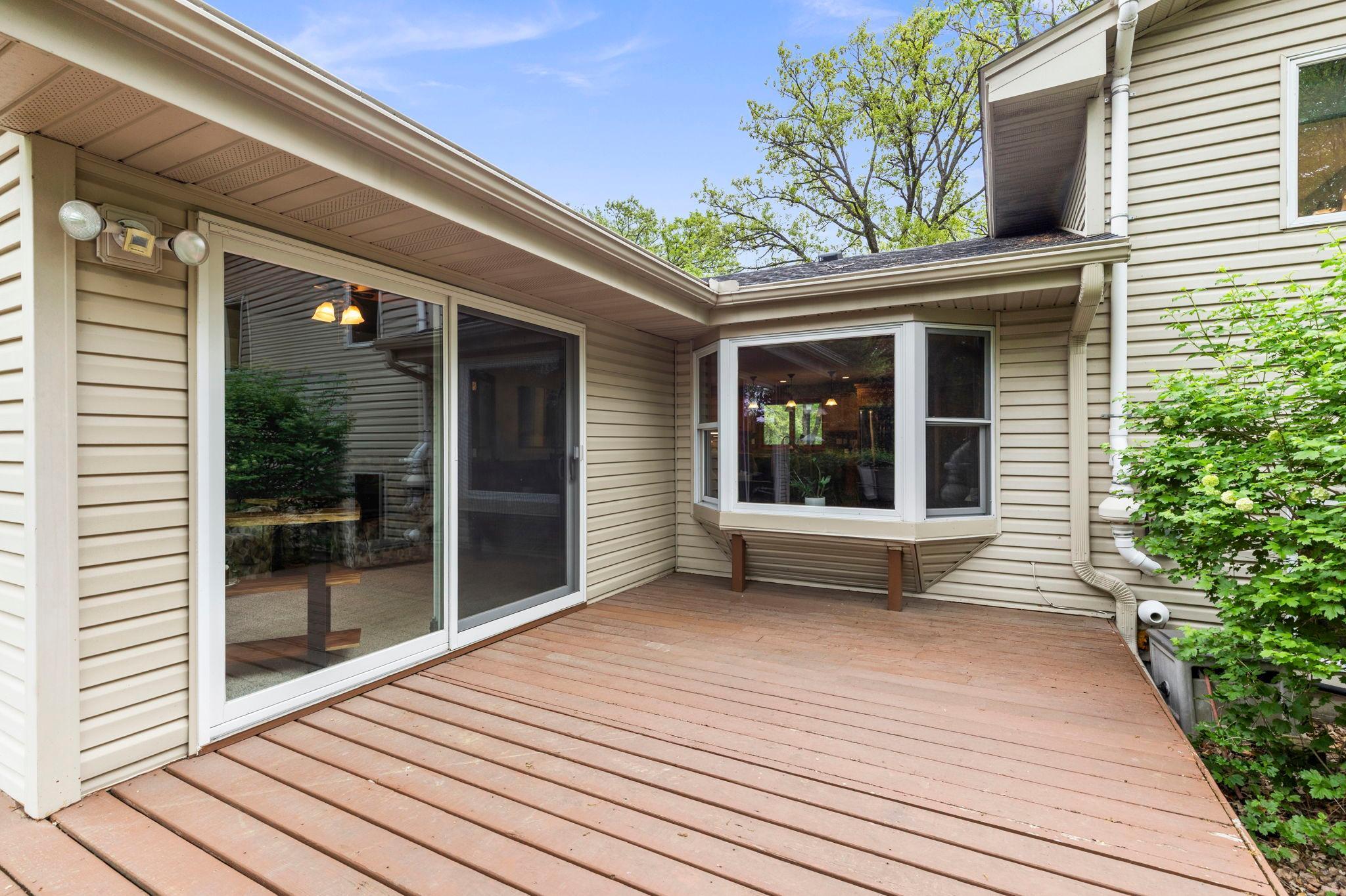 Patio door off the sun room