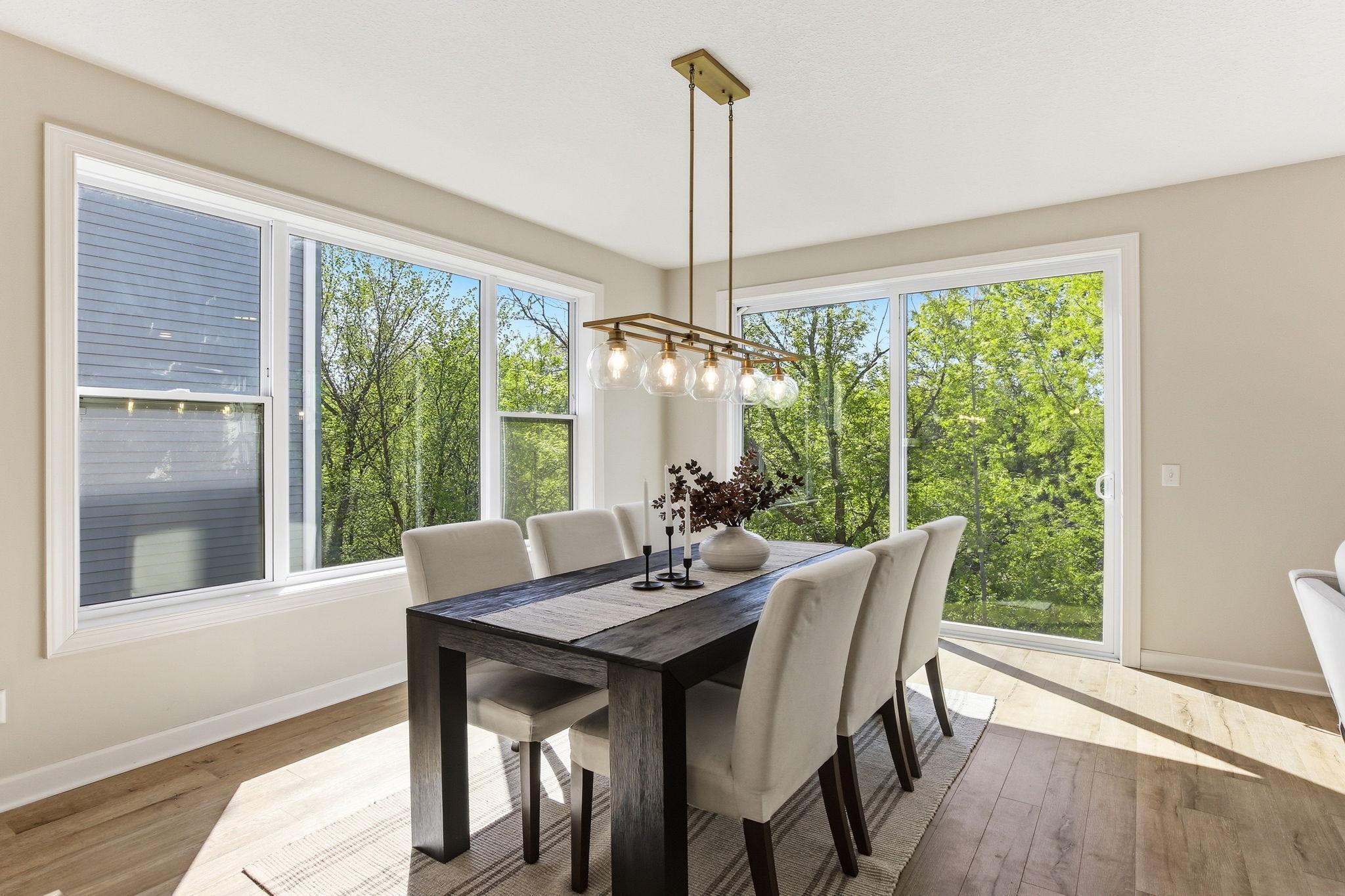 Formal dining with beautiful views