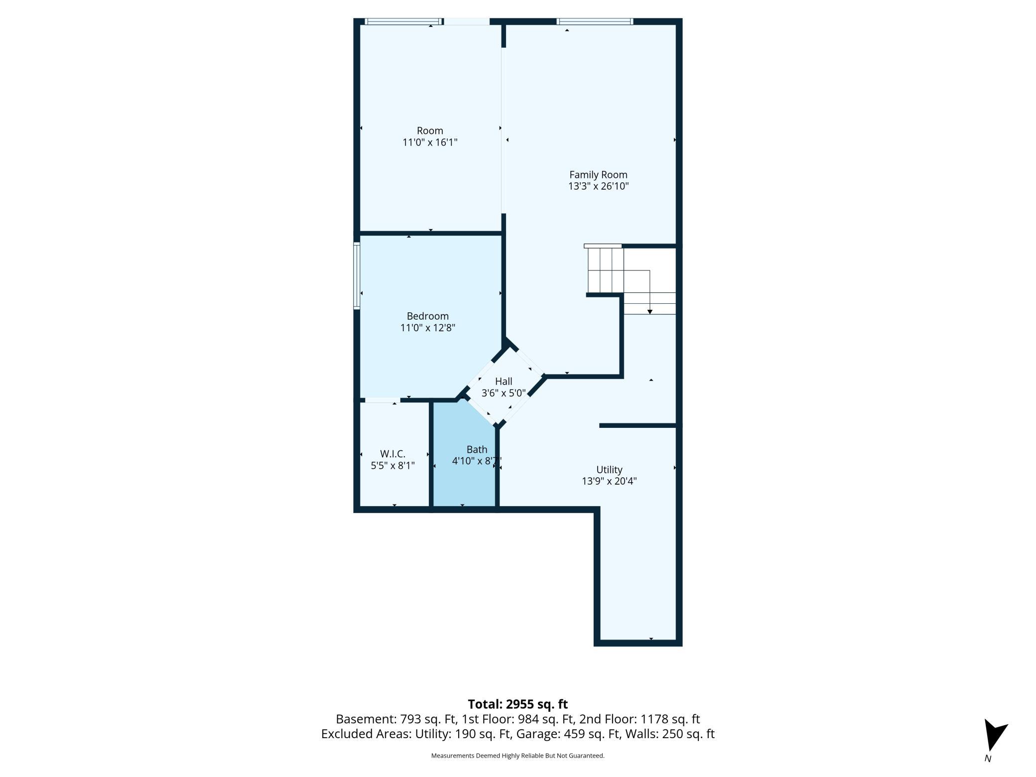 Lower level floor plan