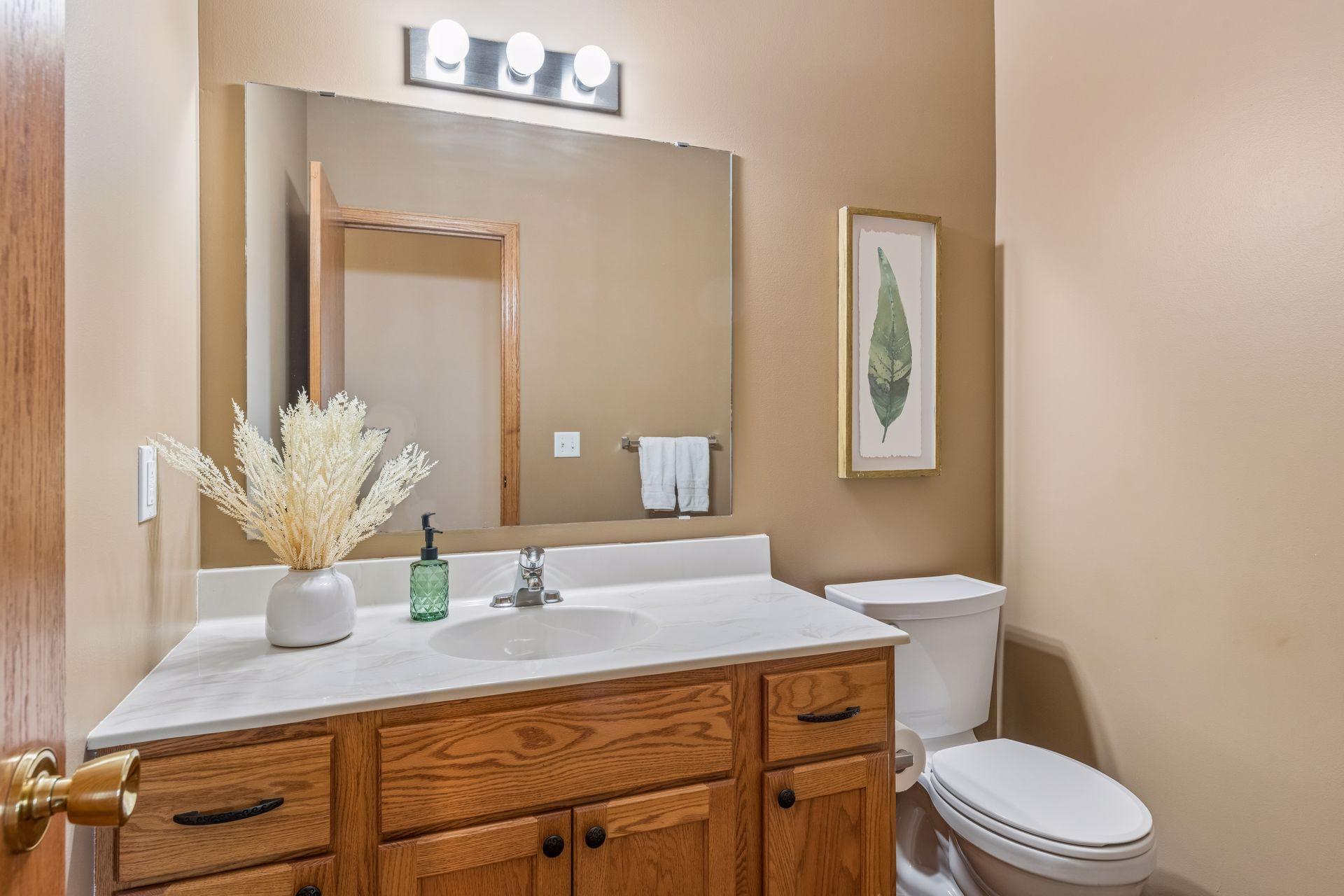1/2 bath on main floor